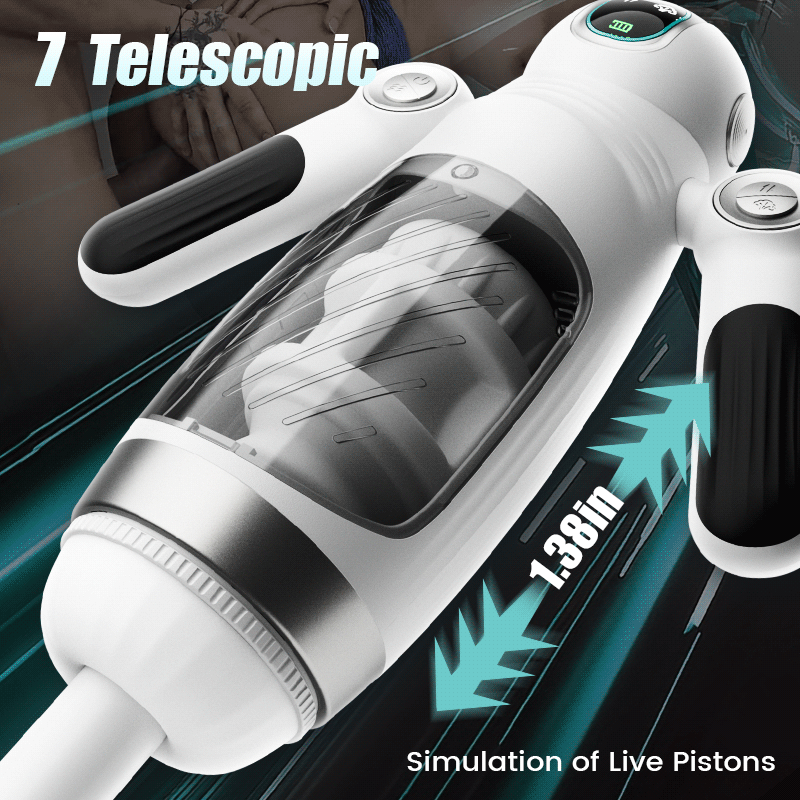 Hamster 7 Telescopic Squeezing 12 Vibration Masturbator Experience More Authen Men Sex Toys tic Piston