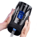 Leten Cannon King Mini 3D Fleshy Telescopic Vibrating Automatic Male Masturbator Blowjob Stroker